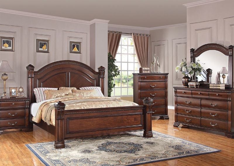 Picture of Isabella King Size Bedroom Set - Brown