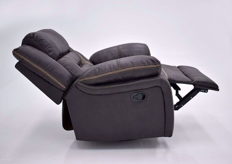 Engage Swivel Glider Recliner Side View with Recliner Open | Home Furniture Plus Bedding