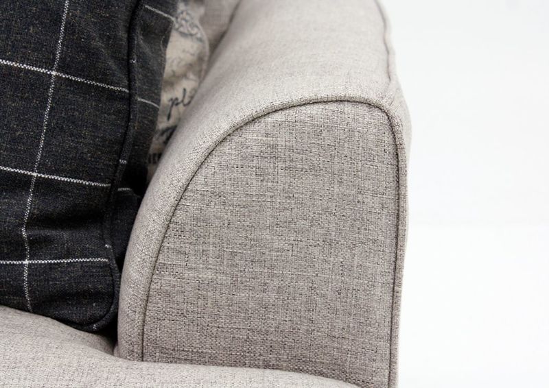 Close Up of the Arm Details of the Velletri Sofa by Ashley | Home Furniture Plus Bedding