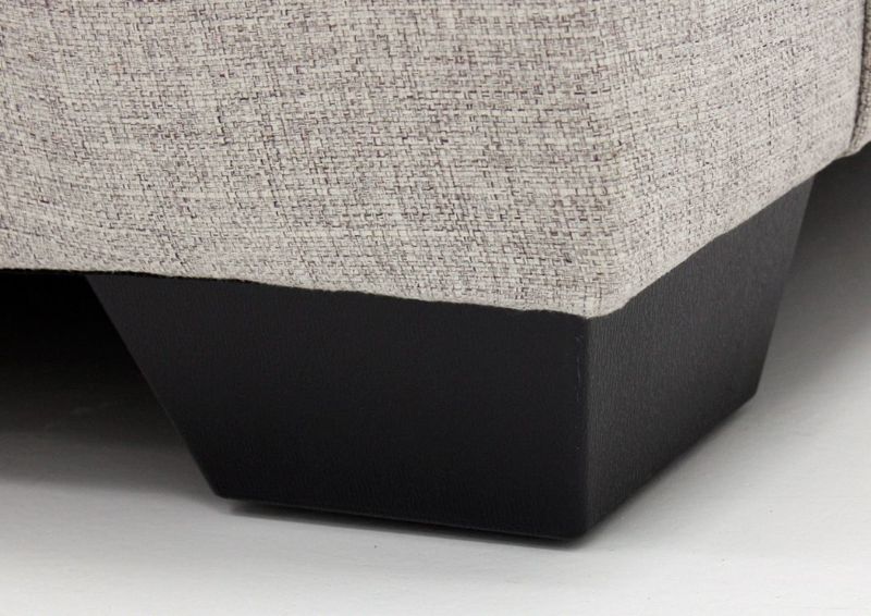 Close Up of the Block Style Feet of the Velletri Sofa by Ashley | Home Furniture Plus Bedding