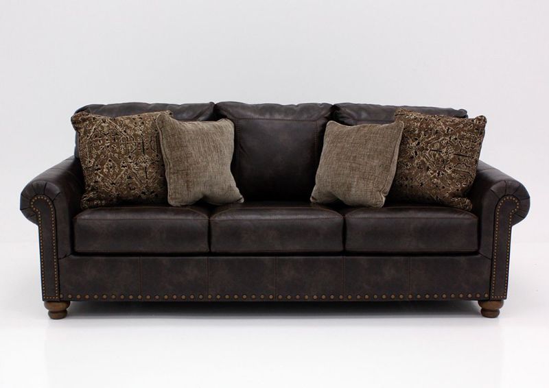 Front Facing View of the Nicorvo Sleeper Sofa - Brown | Home Furniture Plus Bedding