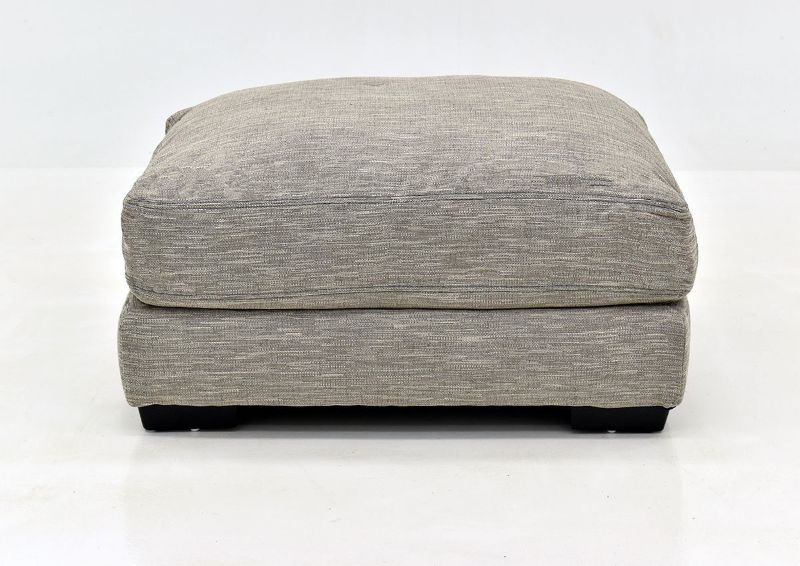 Gray Barton Small Ottoman by Franklin Furniture Showing the Front View, Made in the USA | Home Furniture Plus Bedding