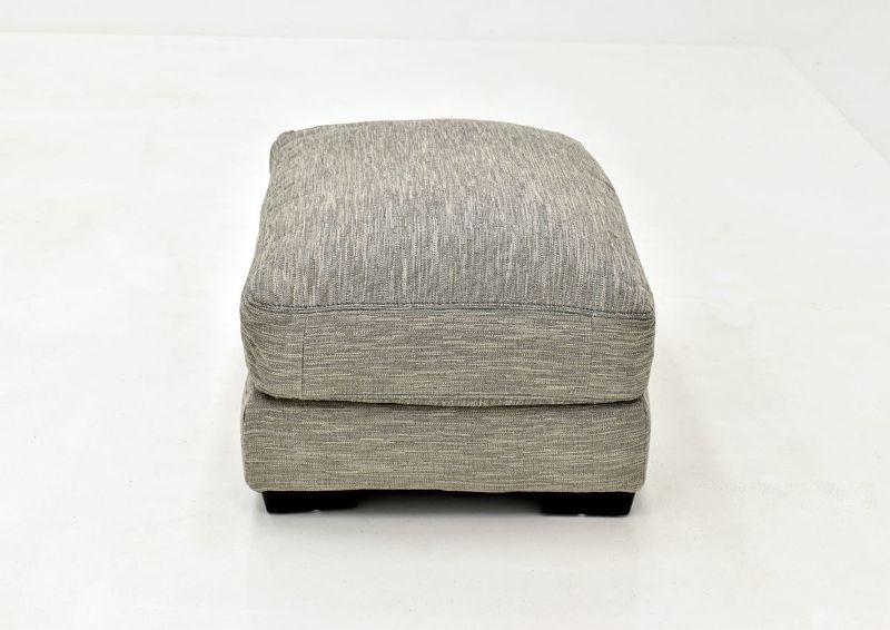 Gray Barton Small Ottoman by Franklin Furniture Showing the Side View, Made in the USA | Home Furniture Plus Bedding