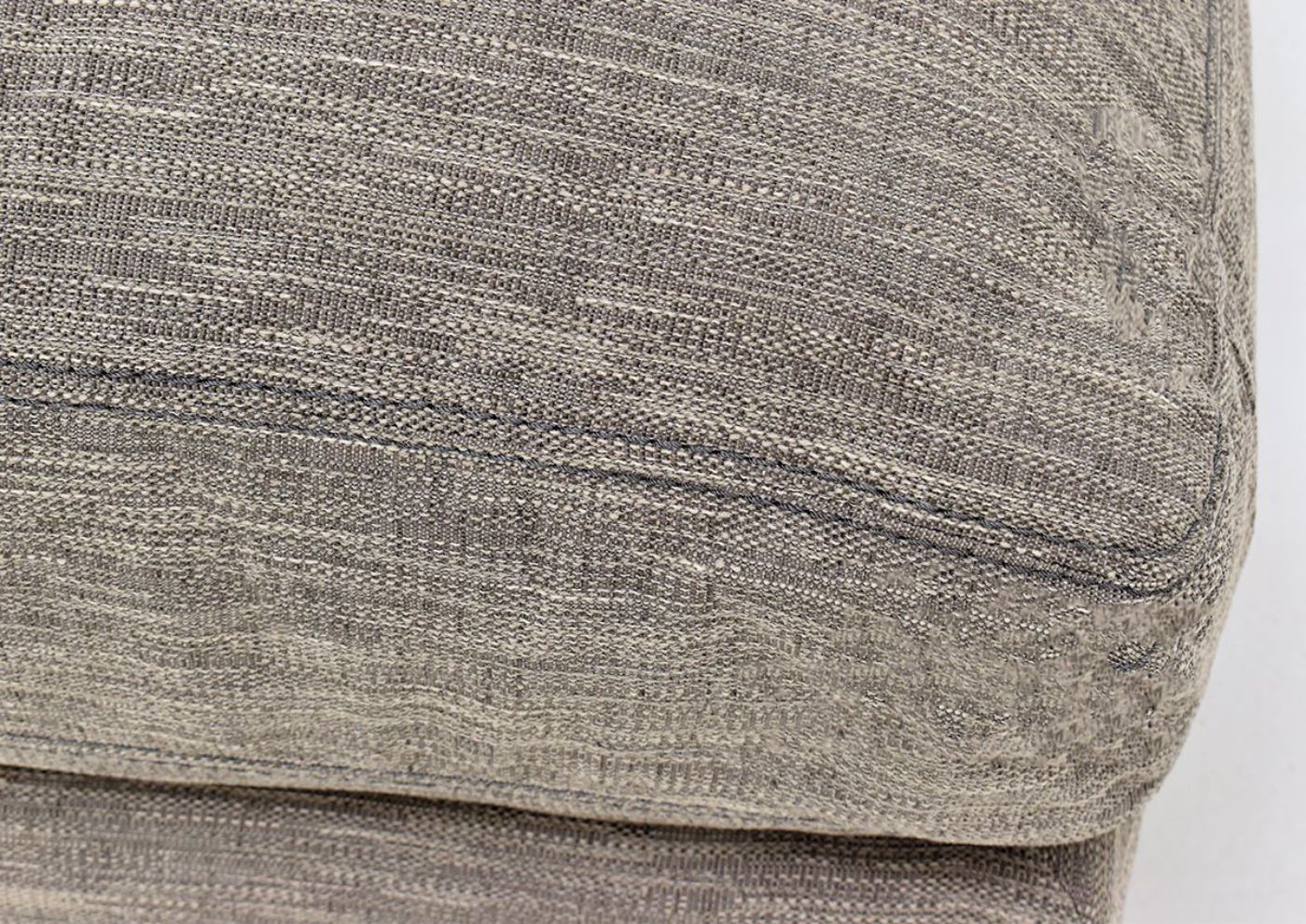 Gray Barton Small Ottoman by Franklin Furniture Showing the Upholstery Detail, Made in the USA | Home Furniture Plus Bedding