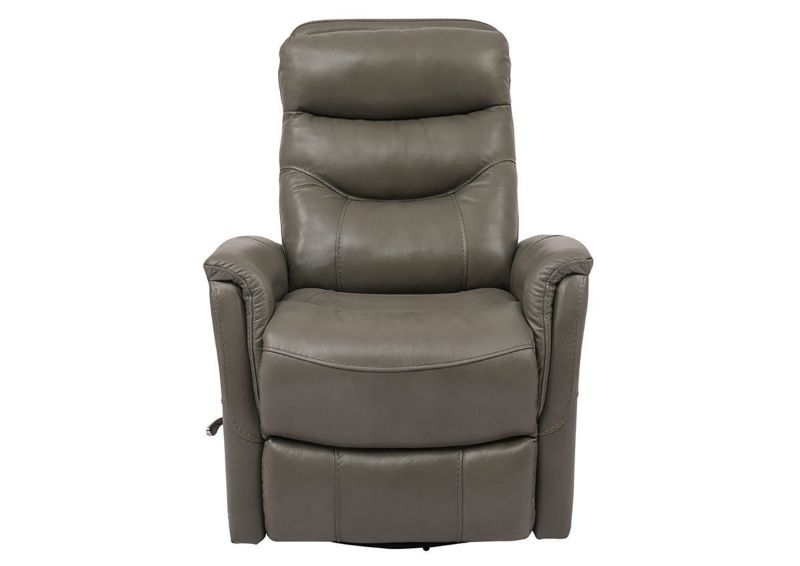 Ice Gray Gemini Swivel Glider Recliner by Parker House Showing the Front View | Home Furniture Plus Bedding