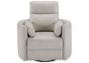 Ivory White Radius POWER Leather Recliner by Parker House Furniture Showing the Front View | Home Furniture Plus Bedding