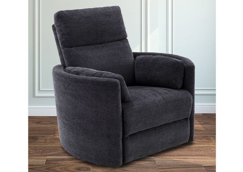 Dark Gray Radius Recliner by Parker House Furniture Showing the Angle View in a Room Setting | Home Furniture Plus Bedding
