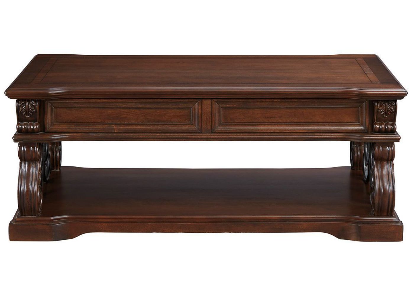 Front Facing View of the Alymere Lift Top Coffee Table by Ashley Furniture | Home Furniture Plus Bedding