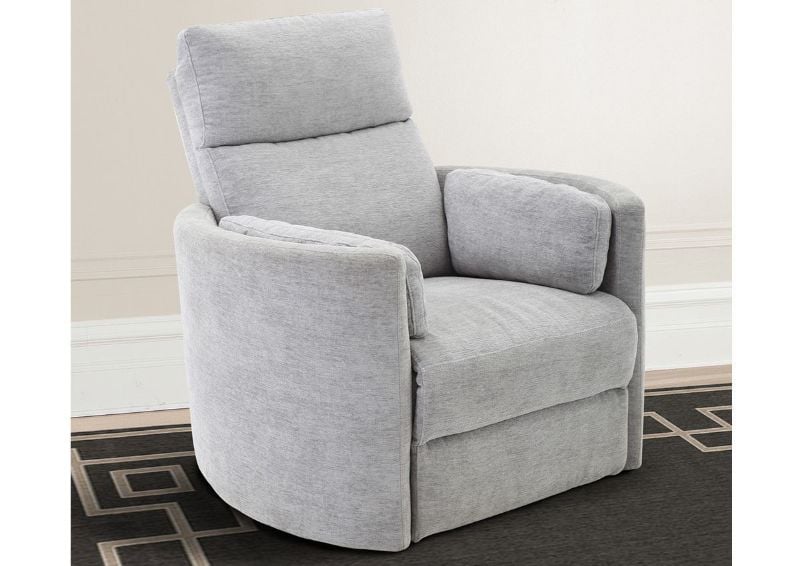 Light Gray Radius Recliner by Parker House Furniture Showing the Angle View in a Room Setting | Home Furniture Plus Bedding