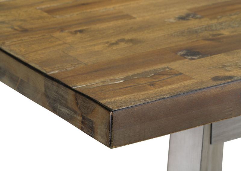 Close Up of the Corner of the Standard Height Fairhaven Table | Home Furniture Plus Bedding