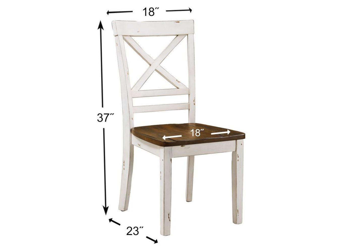 Picture of Amelia 5 Piece Dining Table Set - White