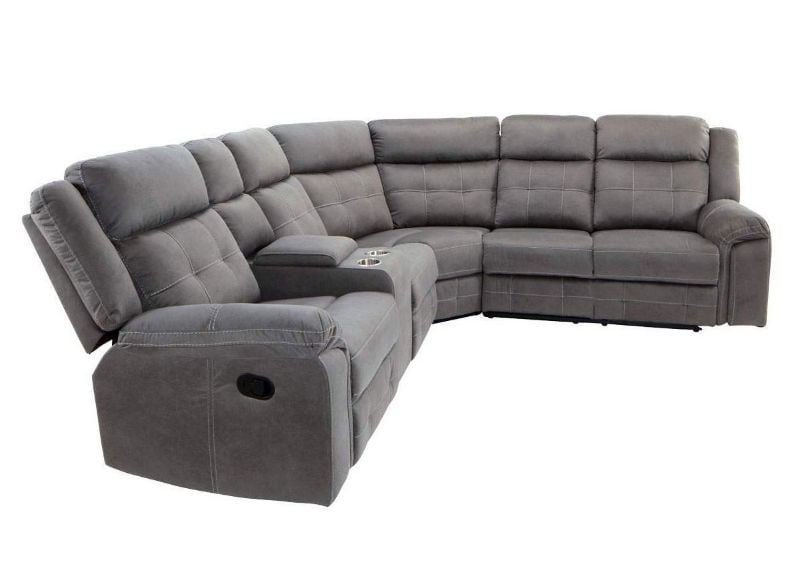 Side View of the Keystone Reclining Sectional Sofa | Home Furniture Plus Bedding