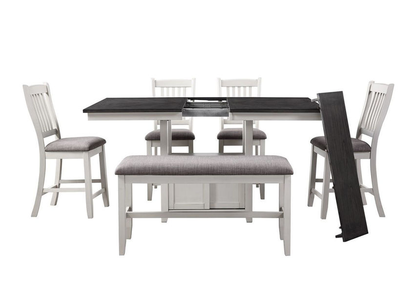 Buford Counter Height Dining Table Set Gray Home Furniture Plus