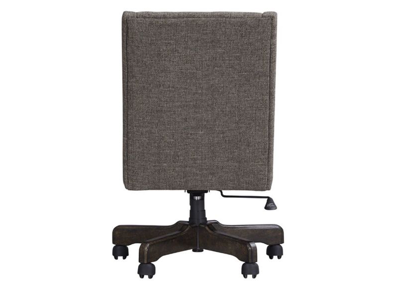 Graphite Swivel Desk Chair by Ashley Furniture Showing Facing the Back | Home Furniture Plus Bedding