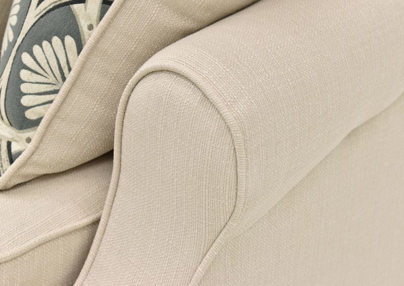 Close Up of the Arm and Design Details on the Bay Ridge Sectional Sofa by Behold Home Furnishings | Home Furniture Plus Bedding