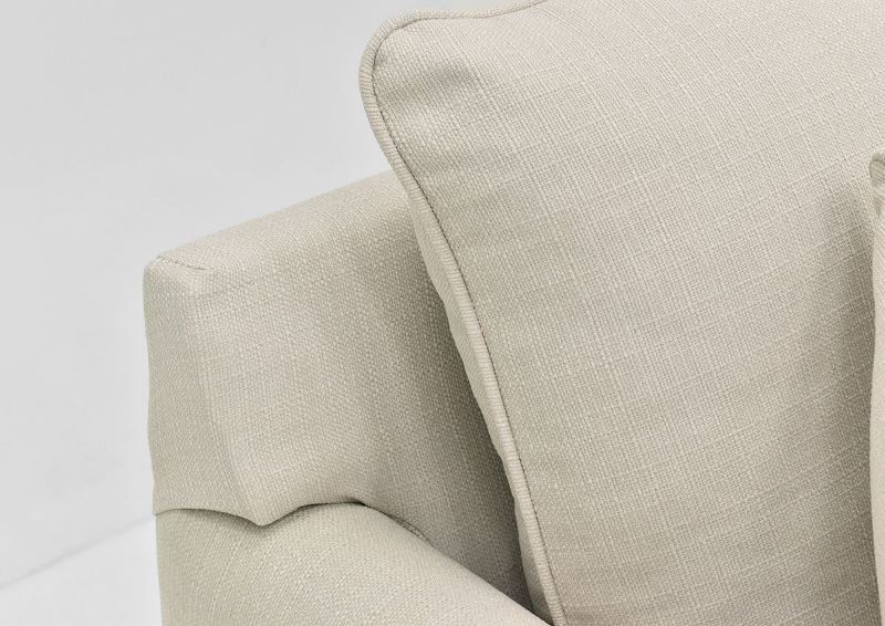 Close Up of the Back Corner on the Bay Ridge Sectional Sofa by Behold Home Furnishings | Home Furniture Plus Bedding