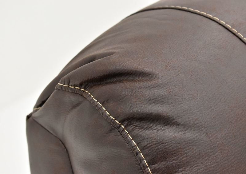 Close Up of the Headrest Cushion on the Sierra Rocker Recliner with Brown Upholstery | Home Furniture Plus Bedding