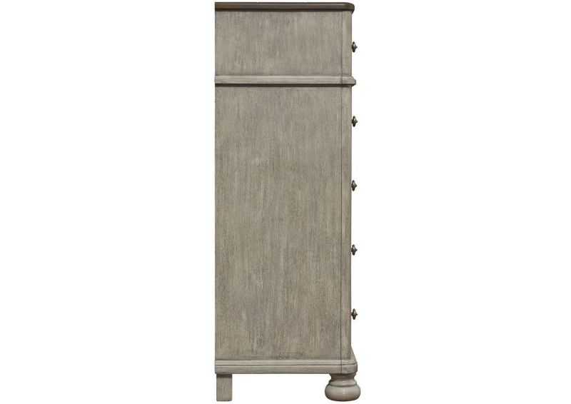 Side View of the Falkhurst 5 Drawer Chest of Drawers by Ashley Furniture | Home Furniture Plus Bedding