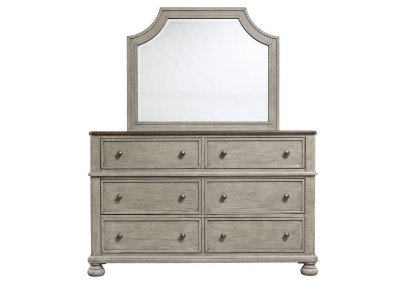 Front Facing View of the Falkhurst Dresser with Mirror by Ashley Furniture | Home Furniture Plus Bedding