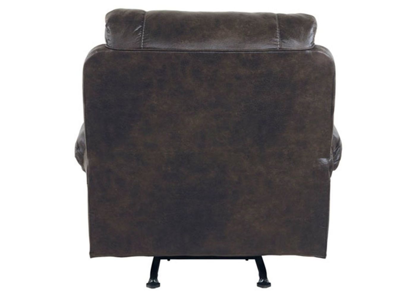 Charcoal Gray Breville Rocker Recliner by Ashley Furniture Showing the Back | Home Furniture Plus Bedding