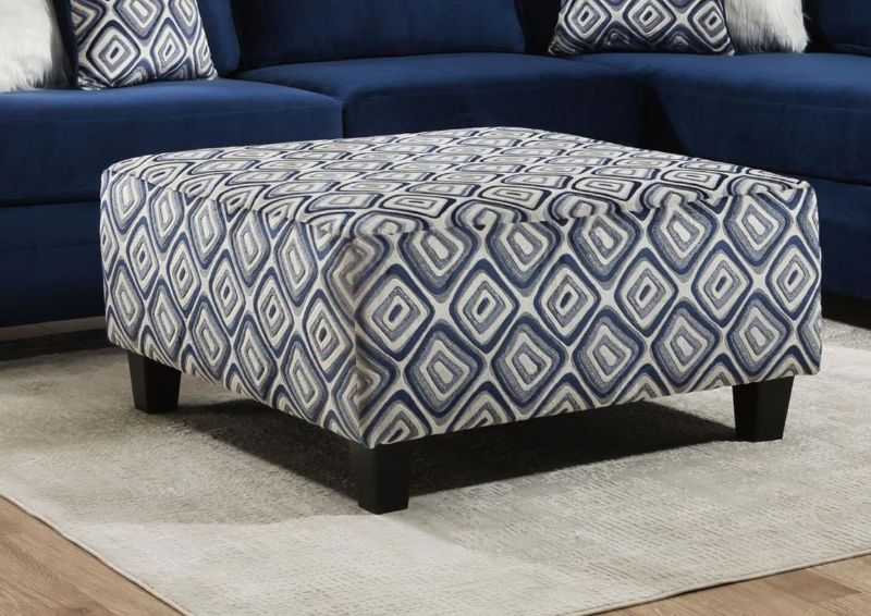 Picture of Groovy Ottoman - Navy