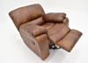 Overhead View with Recliner Open on the Legend Leather Glider Recliner by Man Wah | Home Furniture Plus Bedding