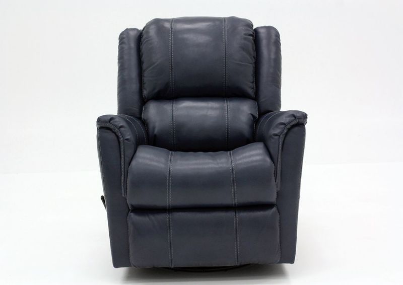 Navy Blue Mercury Swivel Glider Recliner by Homestretch Facing Front | Home Furniture Plus Mattress