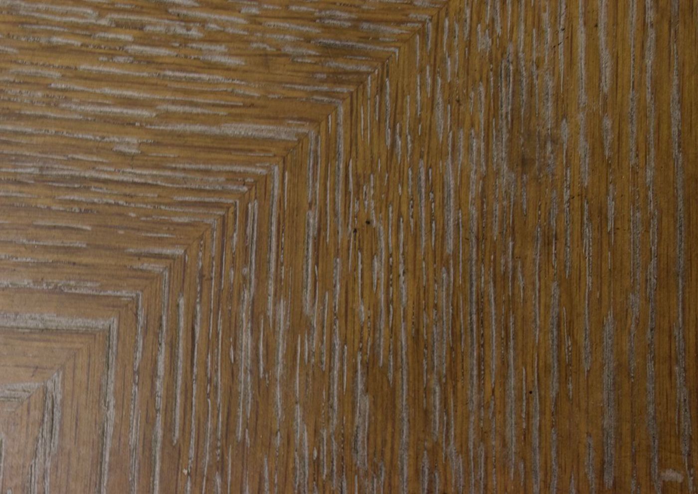 Close Up View of the Weathered Brown Top Finish on the Magnolia Manor Round End Table | Home Furniture Plus Bedding