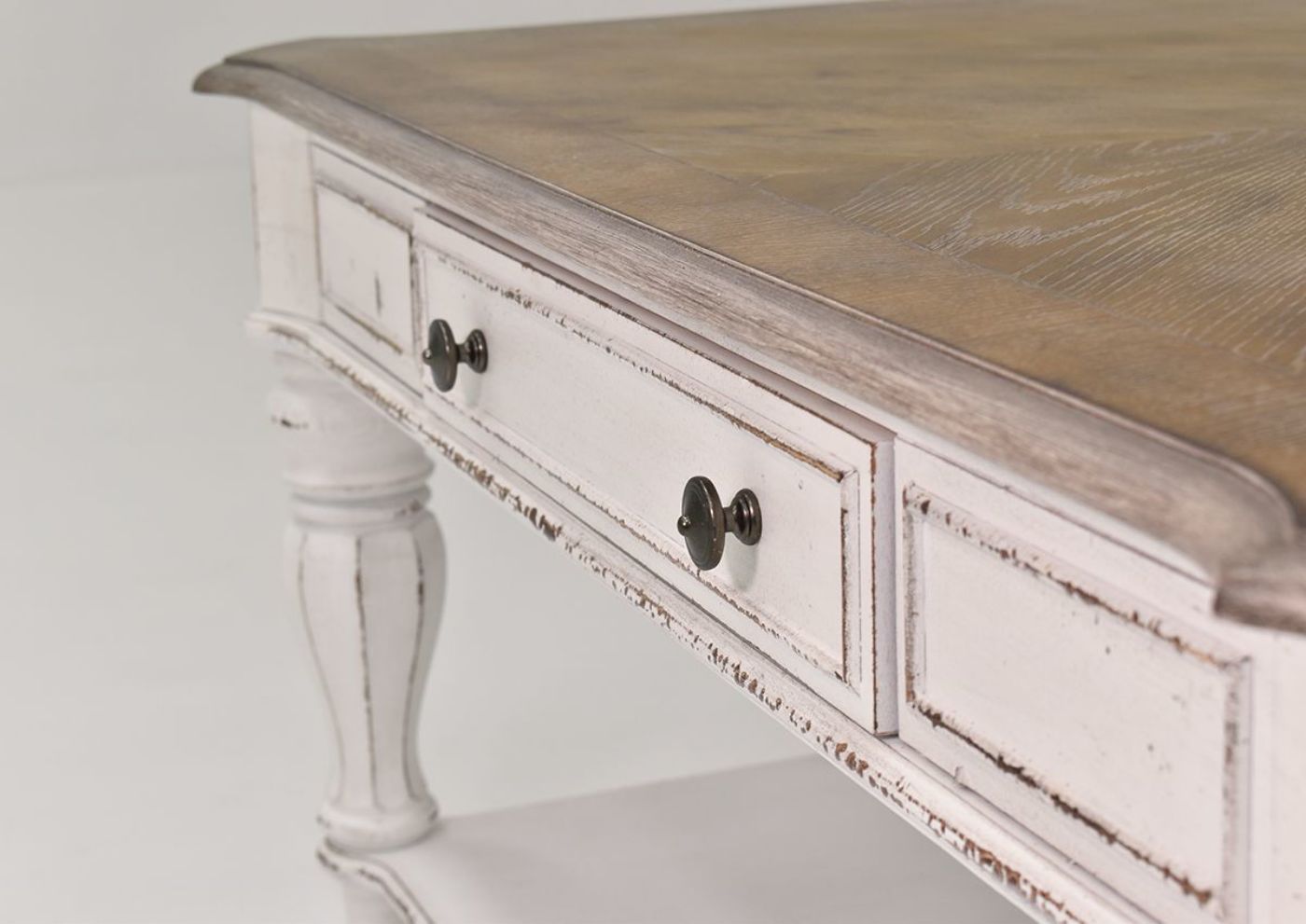 Front Angle View of the Magnolia Manor Square Coffee Table | Home Furniture Plus Bedding