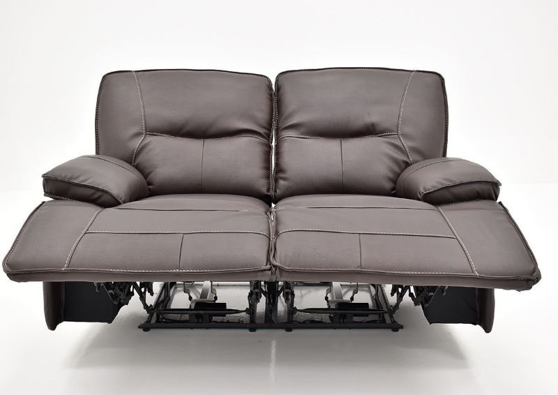 Front Facing View with the Recliners Open on the Spartacus POWER Reclining Loveseat | Home Furniture Plus Bedding