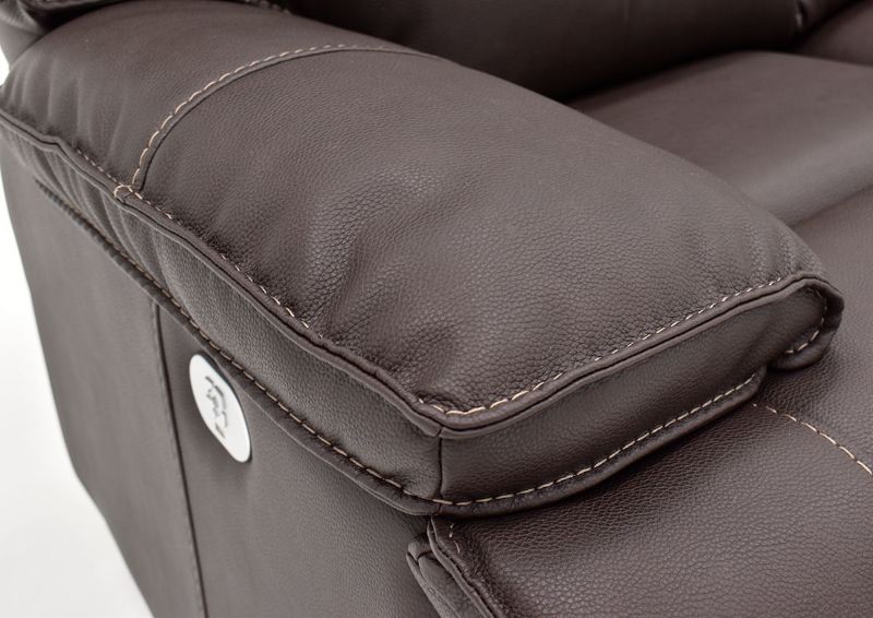 Padded Arms on the Spartacus POWER Reclining Sofa | Home Furniture Plus Bedding