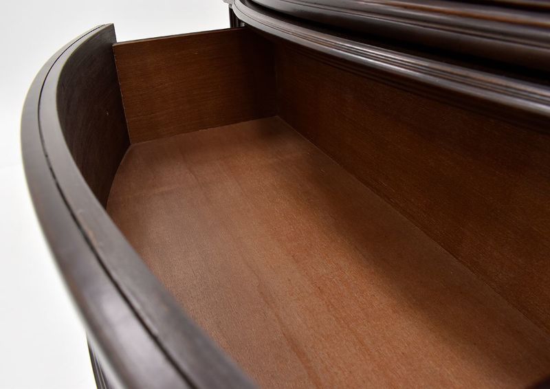 Interior View of a Drawer on the Plaza Chest of Drawers in Brown by Avalon Furniture | Home Furniture Plus Bedding