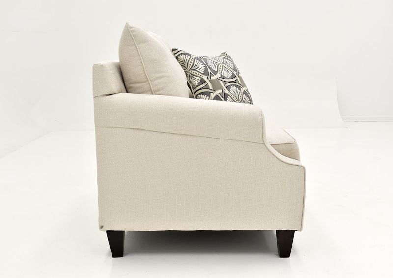 Side View of the Bay Ridge Sofa in Off White by Behold | Home Furniture Plus Bedding