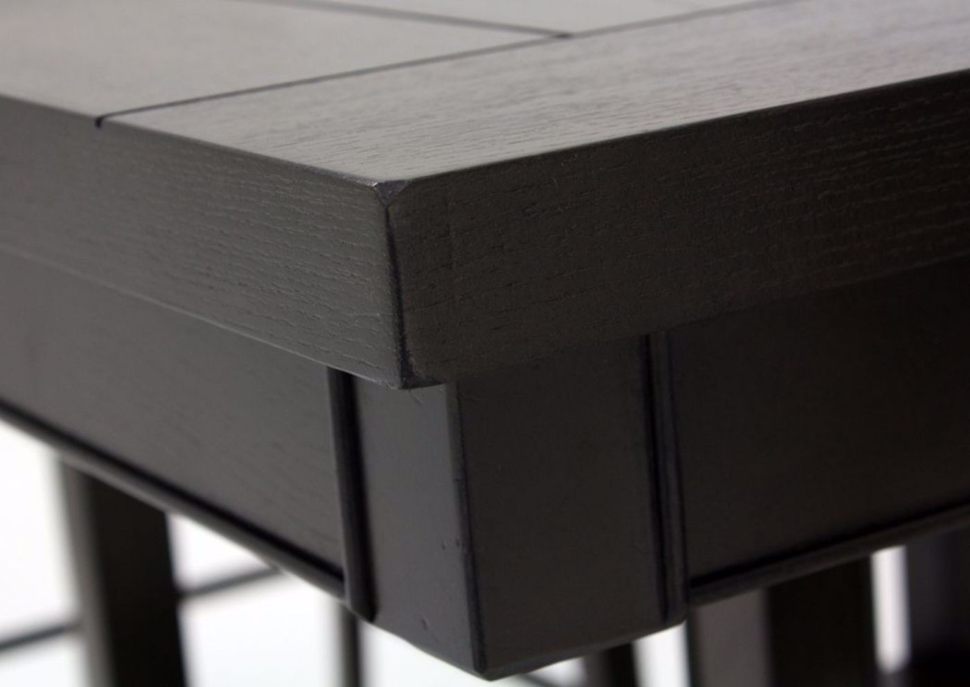 Close Up View of the Gray Table Corner on the Fulton Dining Table Set | Home Furniture Plus Bedding