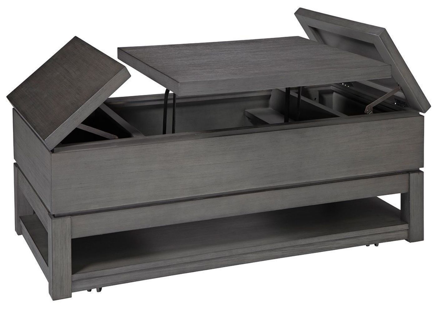 Open View of the Caitbrook Lift-Top Coffee Table | Home Furniture Plus Bedding