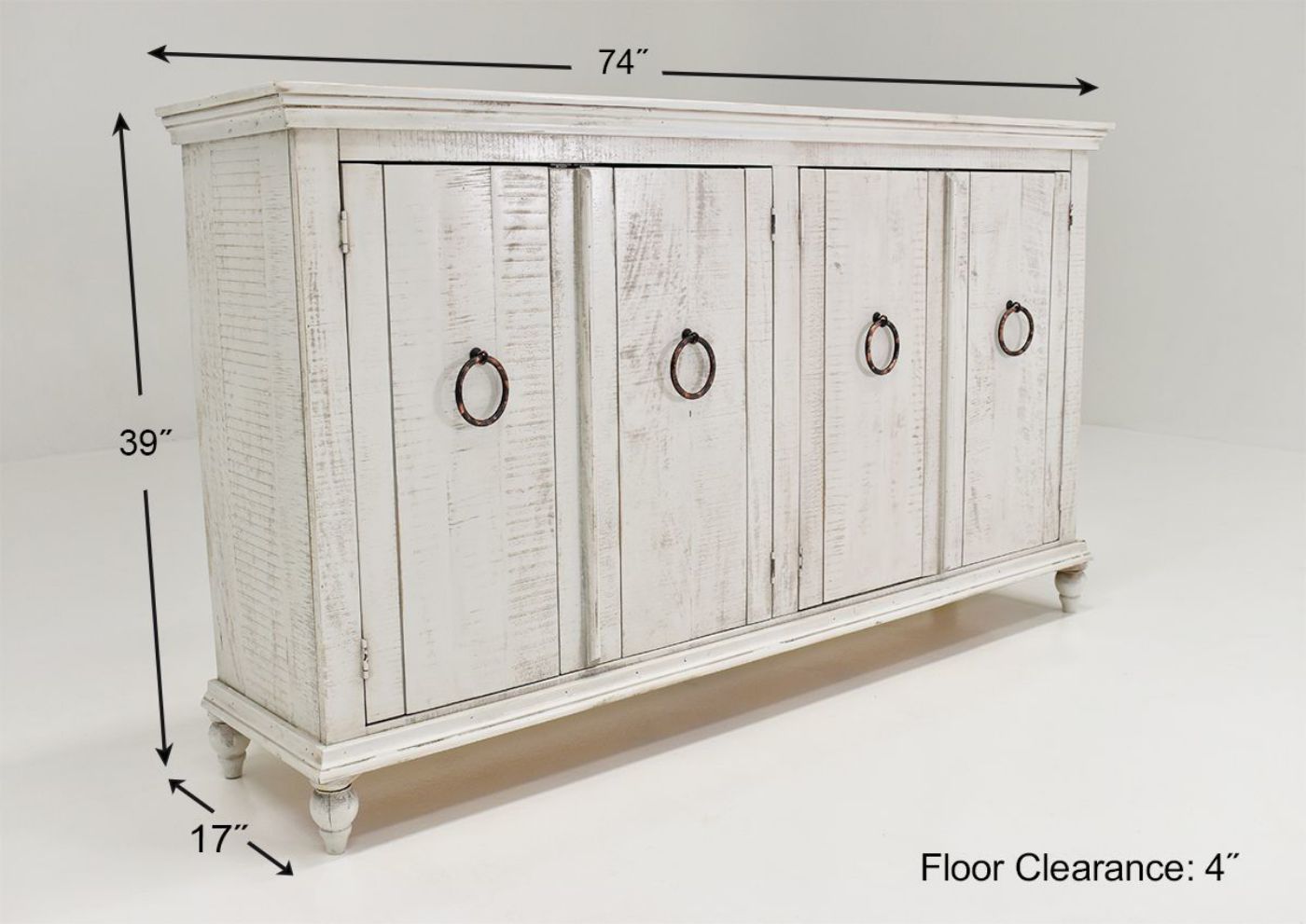 Picture of Capri 4 Door Cabinet - White