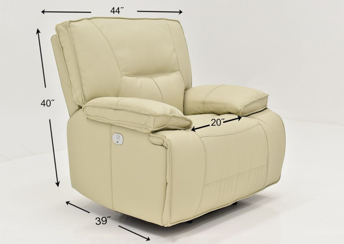 Picture of Spartacus POWER Reclining Sofa Set - Off White