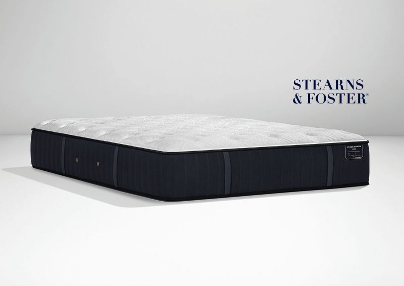 Angled view of the Hurston Luxury Cushion Firm Mattress by Stearns & Foster® in Full Size | Home Furniture Plus Bedding