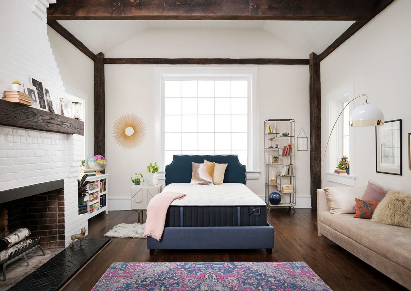 Room View of the Hurston Luxury Cushion Firm Mattress by Stearns & Foster® in Full Size | Home Furniture Plus Bedding