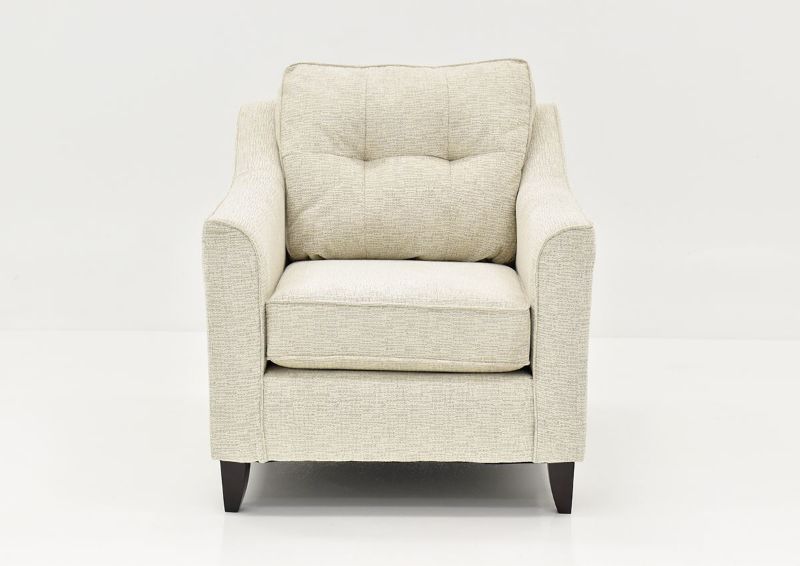 Front Facing View of the Oliver Chair in Sand (Off White) by Behold Home | Home Furniture Plus Bedding