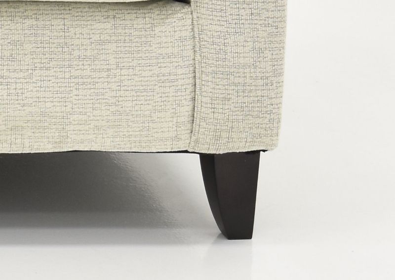 Close Up of the Leg on the Oliver Sofa in Sand (Off White) by Behold Home | Home Furniture Plus Bedding
