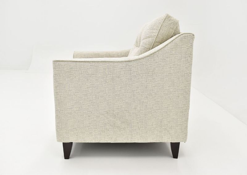 Side View of the Oliver Chair in Sand (Off White) by Behold Home | Home Furniture Plus Bedding