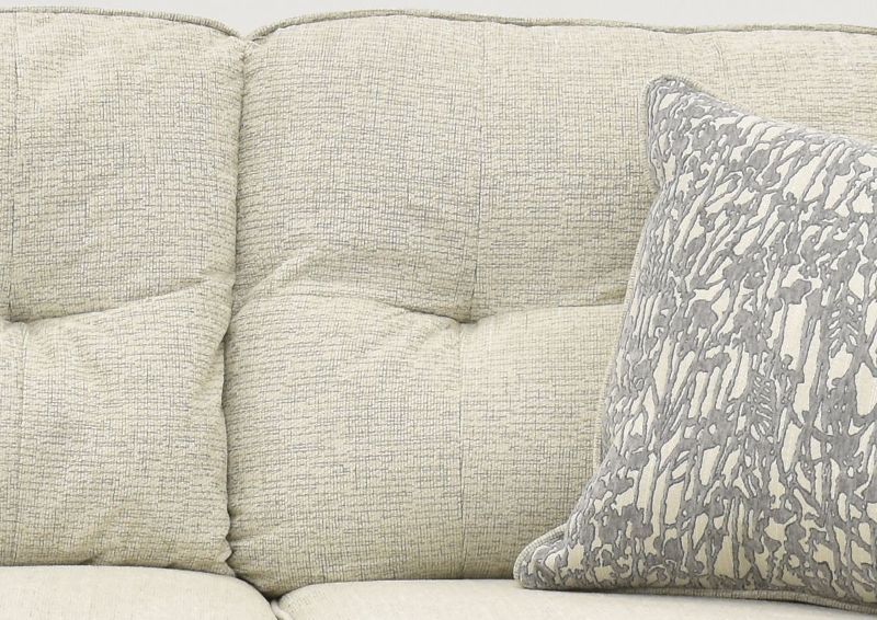 Close Up of the Tufted Back on the Oliver Sofa in Sand (Off White) by Behold Home | Home Furniture Plus Bedding