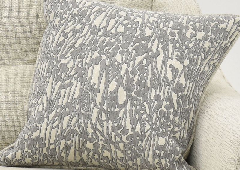 Close Up of a Pillow on the Oliver Sofa in Sand (Off White) by Behold Home | Home Furniture Plus Bedding