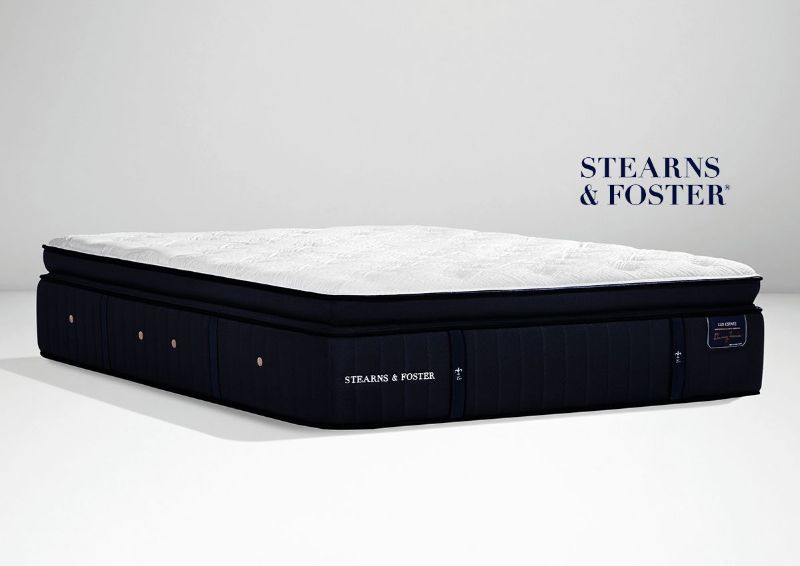 Slightly Angled View of the Cassatt Luxury Firm Euro Top Mattress by Stearns &amp; Foster® in Twin XL | Home Furniture Plus Bedding