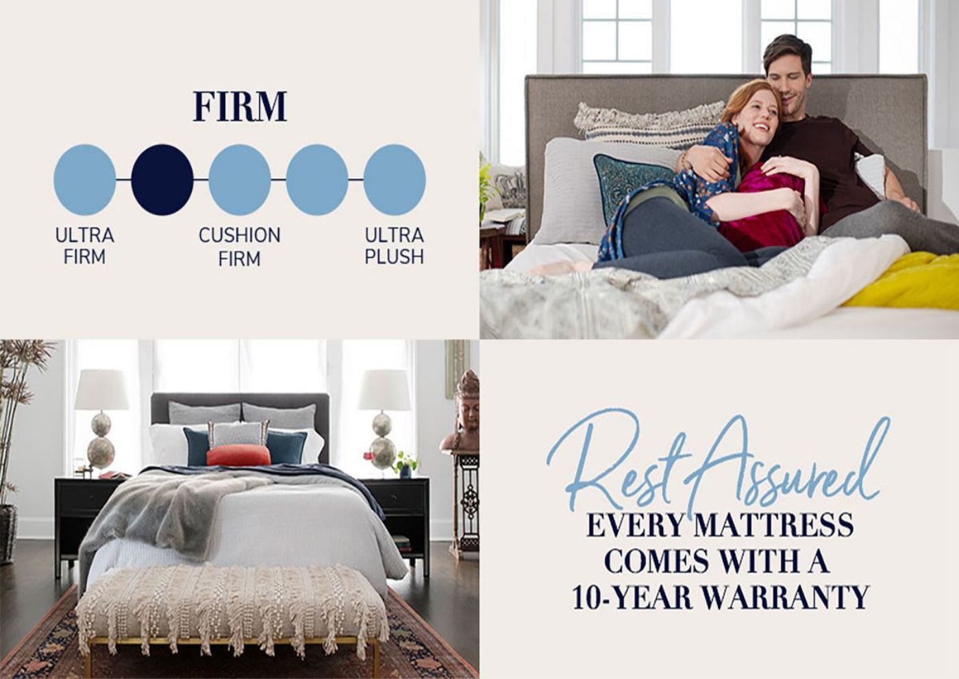 Firmness Chart of the Cassatt Luxury Firm Euro Top Mattress by Stearns & Foster® in Full Size | Home Furniture Plus Bedding