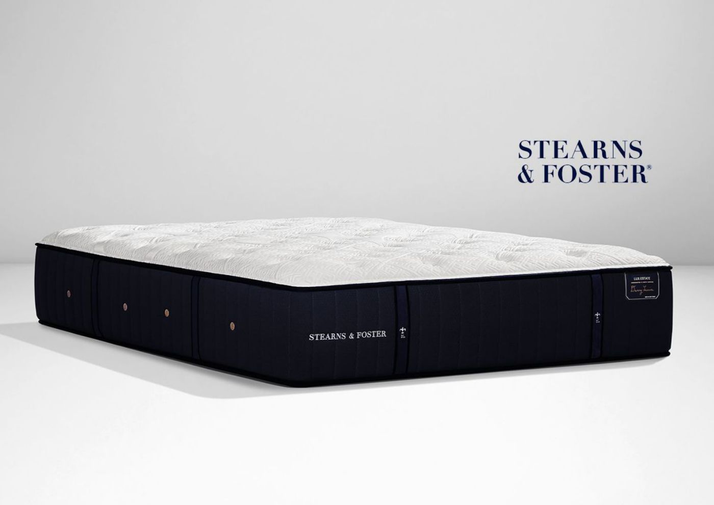 Slightly Angled View of the Cassatt Luxury Plush Mattress by Stearns &amp; Foster® in Full Size | Home Furniture Plus Bedding
