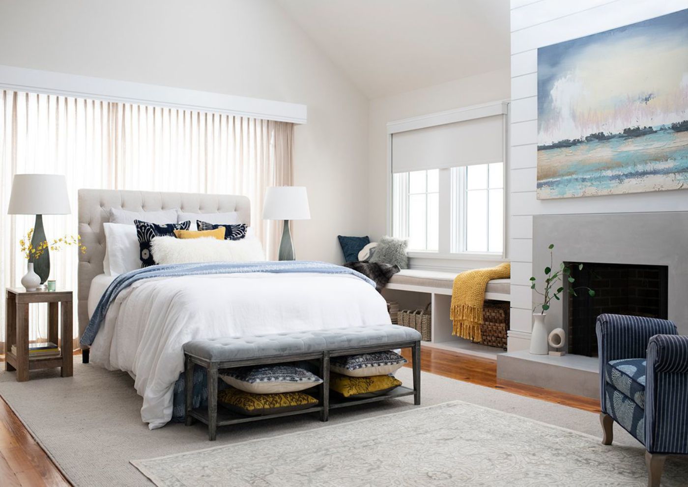 Room View of the Pollock Luxury Cushion Firm Mattress by Stearns & Foster® in Queen Size | Home Furniture Plus Bedding