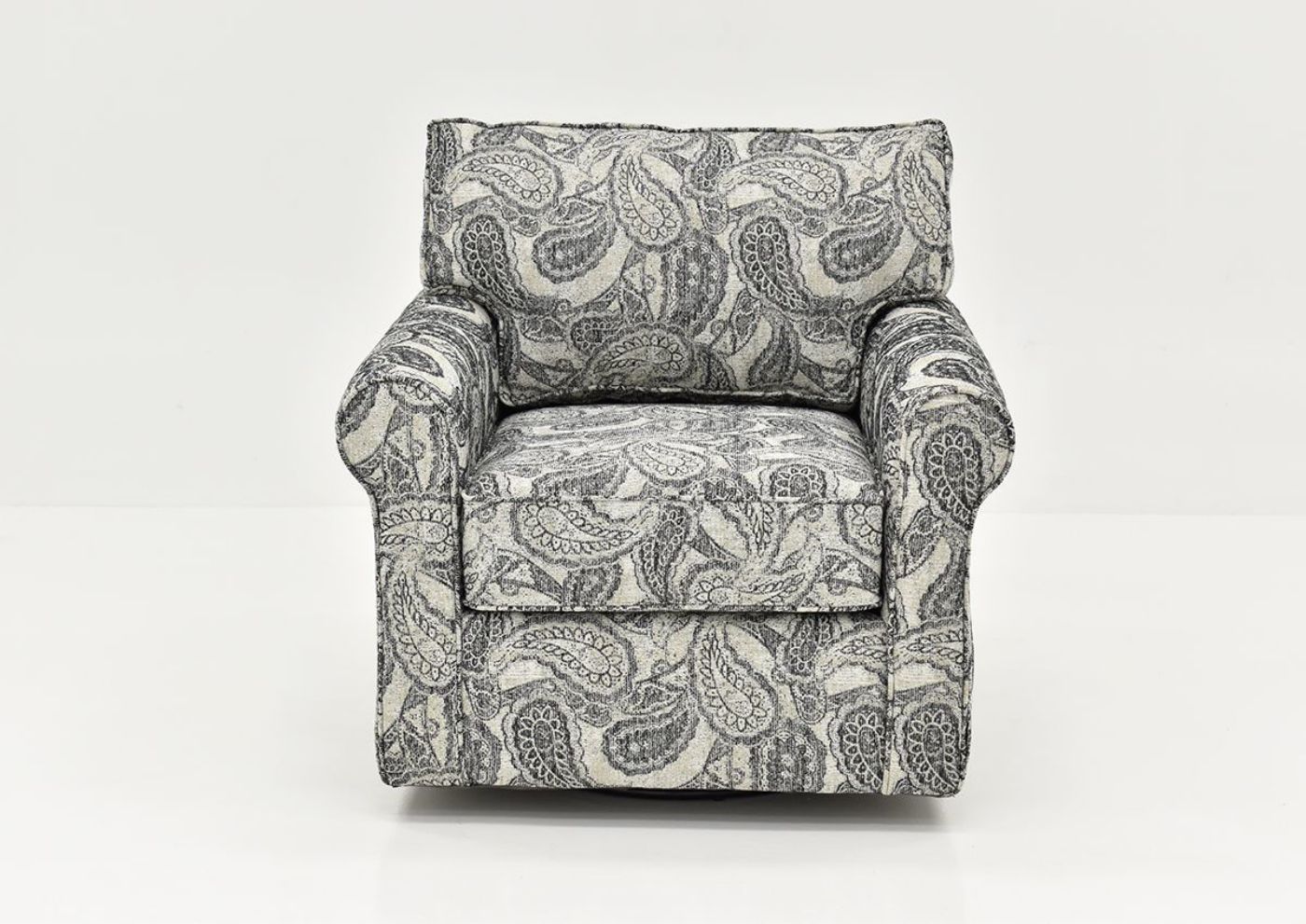 Front View of the Cooper Swivel Chair - Off White by Behold Home | Home Furniture Plus Bedding