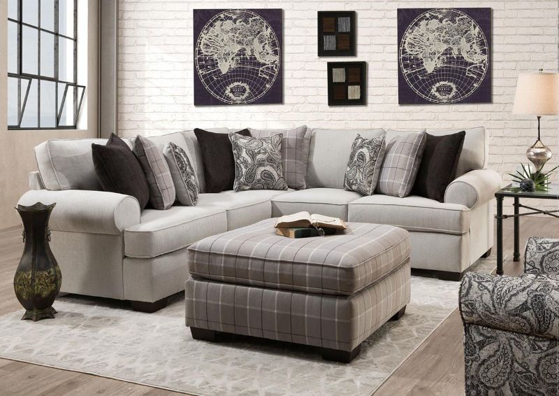 Room View of the Cooper Sectional Sofa by Behold Home (Ottoman and Swivel Chair sold separately) | Home Furniture Plus Bedding
